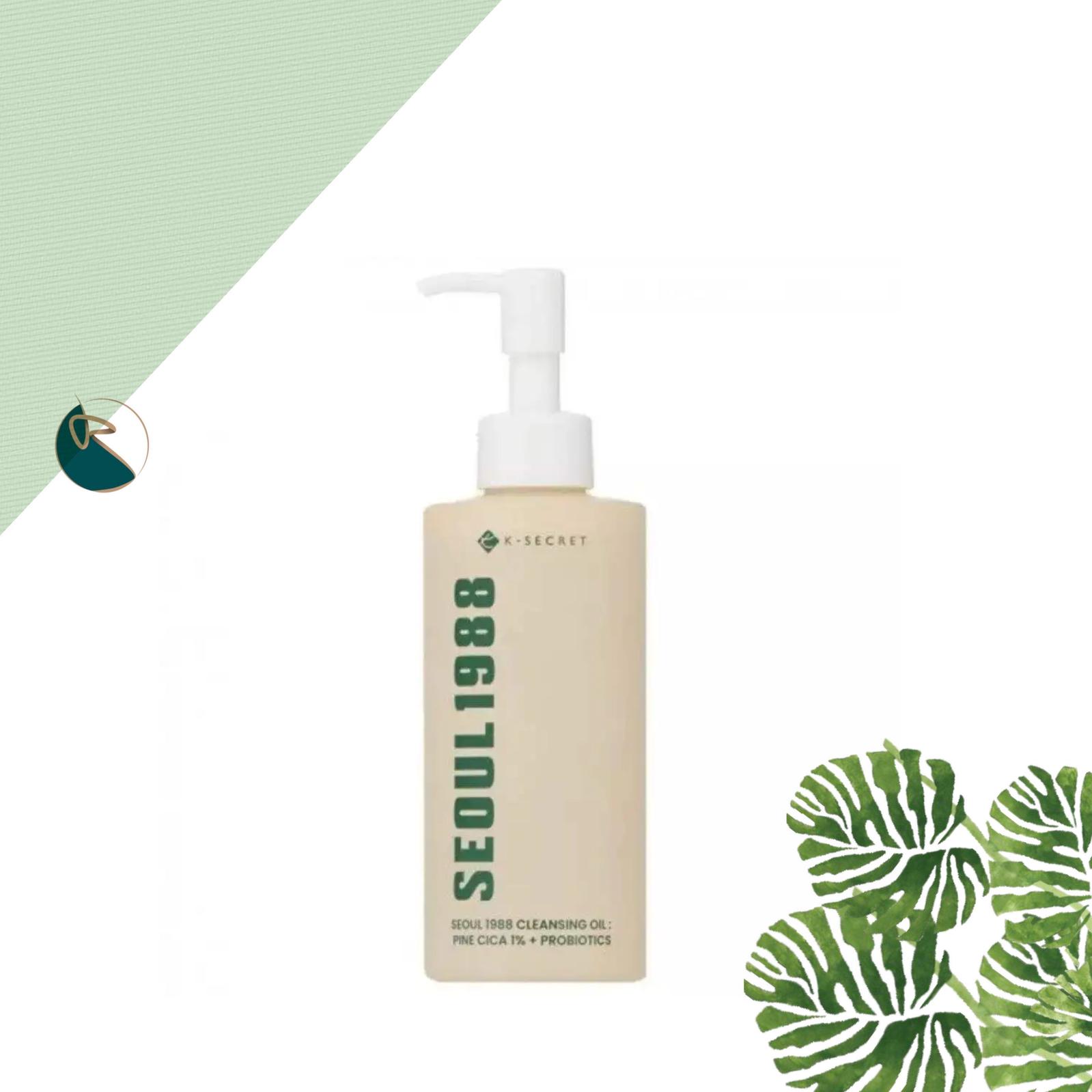 K-secret Seoul 1988 Cleansing Oil : Pine Cica 1% + Probiotics 200ml